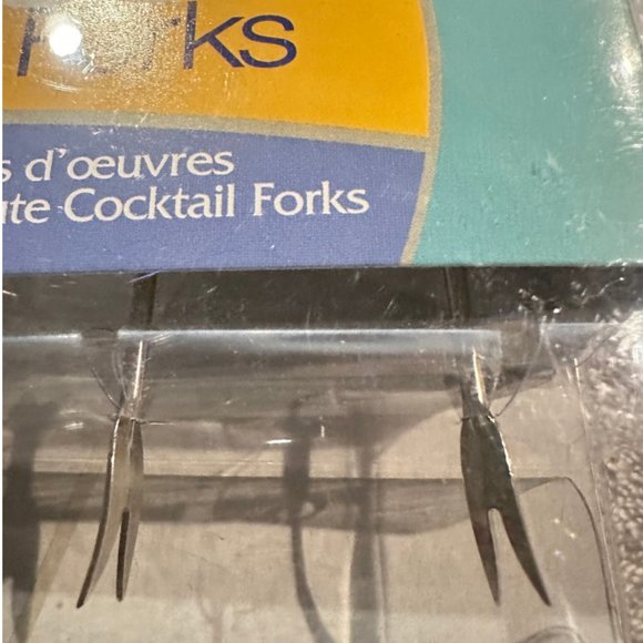 LSArts Handmade Reindeer Set of 6 Cocktail Forks - Picture 3 of 4